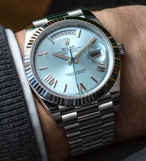 rolex day date 40 platinum review|rolex day date 40 228235.